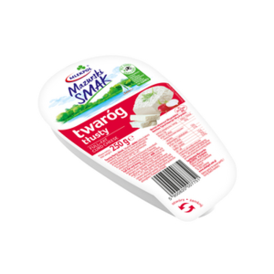 Twaróg Mazurski Smak tłusty 250g klinek X6